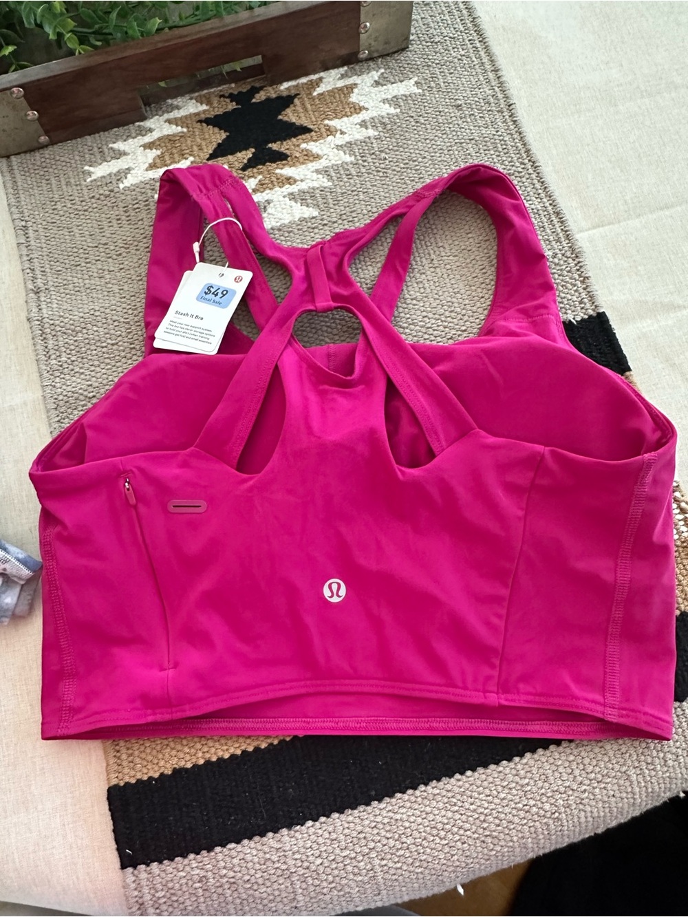 lululemon athletica Hot Pink Racerback Sports Bra